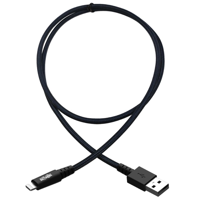 Tripplite Kabel USB-A /  Lightning Synchronizace/ Nabíjení, UHMWPE, Aramid Fibers, MFi Cert, 0.31m - obrázek č. 1