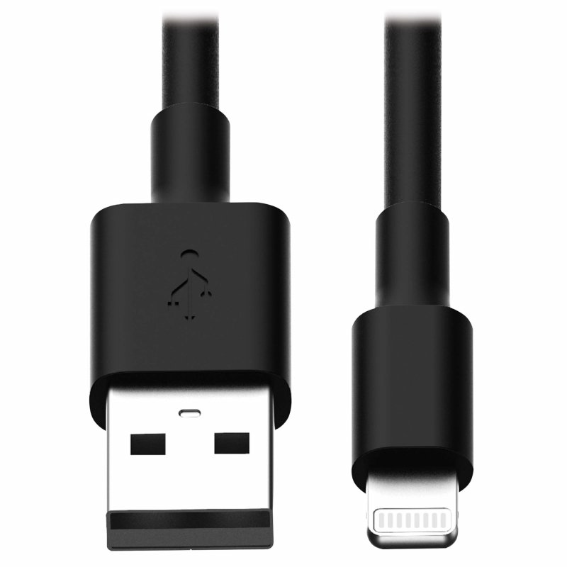 Tripplite Kabel USB-A 2.0/ Lightning Synch/ Nabíjení,MFi Certified,Samec/ Samec,černá,0.3m,10ks - obrázek produktu