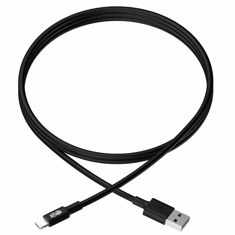 Tripplite Kabel USB-A 2.0/ Lightning Synch/ Nabíjení,MFi Certified,Samec/ Samec,černá,0.3m,10ks - obrázek č. 1