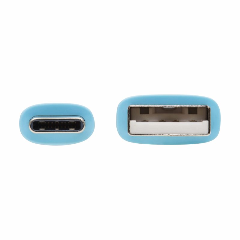 Tripplite Kabel USB-A/ USB-C,USB 2.0(Samec/ Samec),Antibakteriální Safe-IT,flexibilní, sv. modrá,1.83m - obrázek č. 2