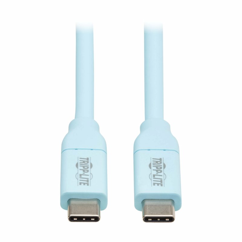 Tripplite Kabel USB-C(Samec/ Samec),USB 2.0,Antibakteriální Safe-IT,ultra flexibilní,sv. modrá,1.83m - obrázek produktu