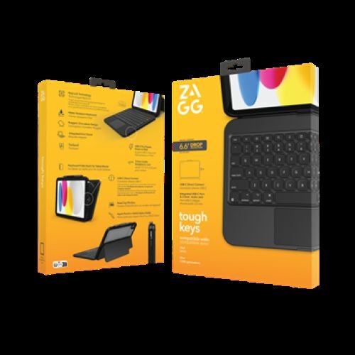 Keyboard Tough Keys Apple iPad 10th Gen Black UK - obrázek produktu