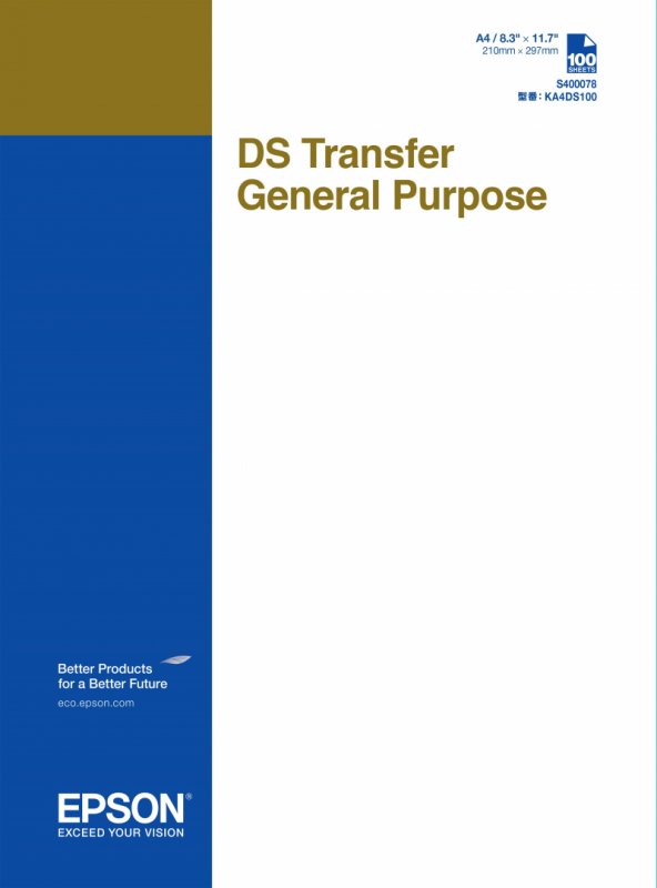 EPSON Víceúčelový transferový papír DS, listy A4 - obrázek produktu