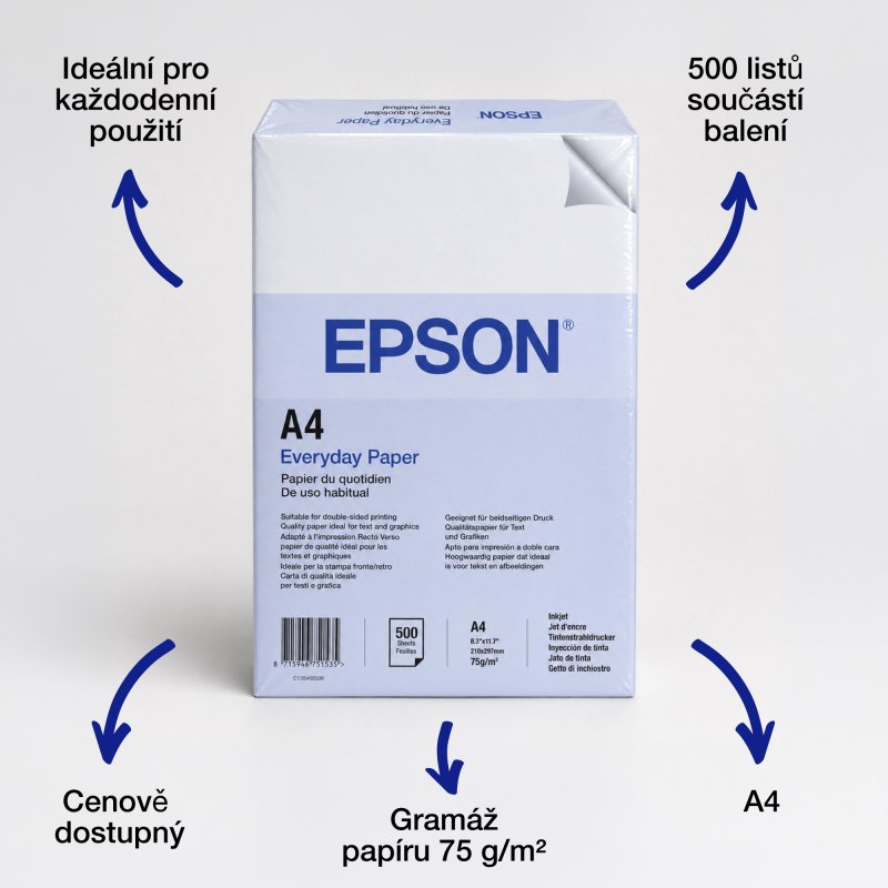 EPSON EVERYDAY PAPER 75GSM 500 SHEETS - obrázek č. 1