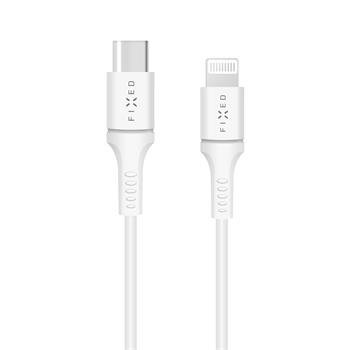 Kabel FIXED USB-C/ Lightning, 2 metry, MFI,  60W, bílý - obrázek produktu