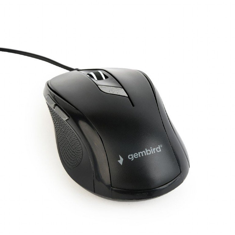 Gembird drátová myš MUS-6B-01, černá - obrázek produktu