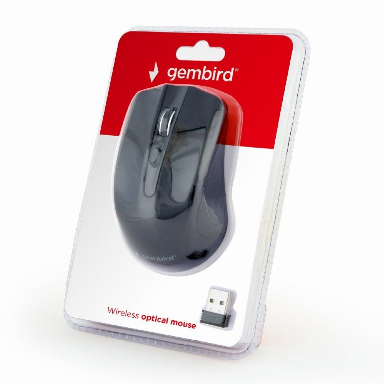 Gembird bezdrátová myš MUSW-4B-04, černá - obrázek č. 2