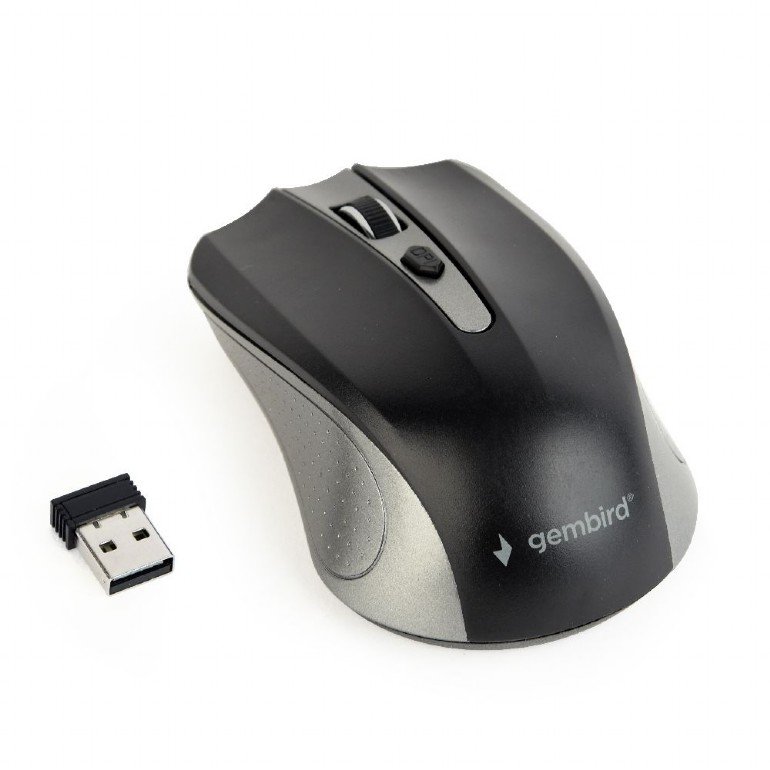 Gembird bezdrátová myš MUSW-4B-04-GB černostříbrná - obrázek produktu