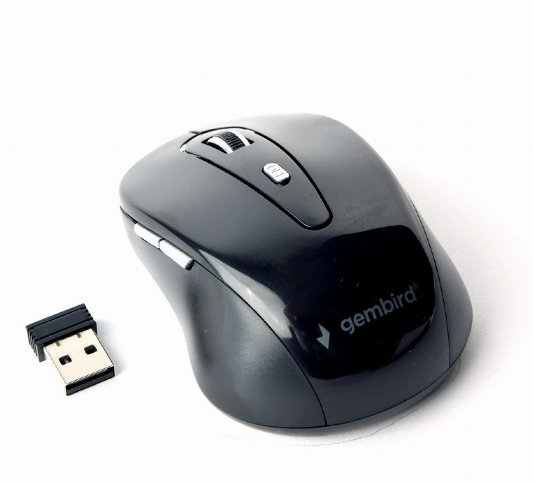 Gembird/ Cestovní/ Optická/ Bezdrátová USB/ Černá - obrázek produktu