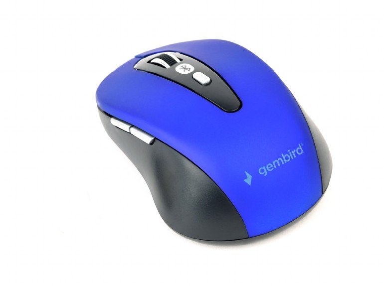 Gembird bezdrátová BT myš, 6 tlačítek, modrá - obrázek produktu