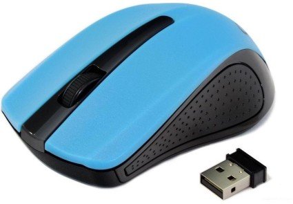 GEMBIRD optická bezdrátová myš, USB, modrá - obrázek produktu