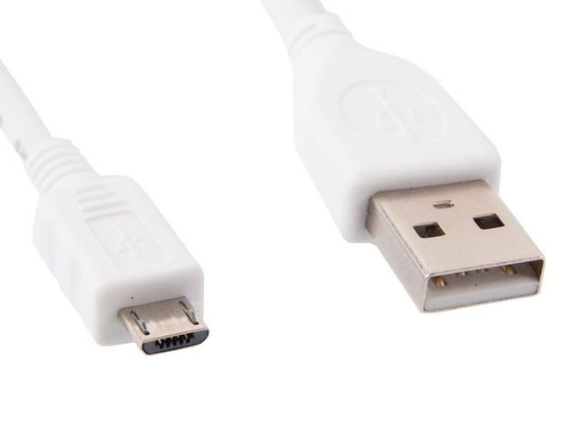 GEMBIRD kabel microUSB - USB, 1m, bílý - obrázek produktu
