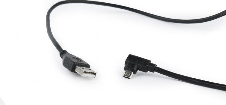 GEMBIRD Double-sided angled Micro-USB to USB 2.0, 1.8 m, black - obrázek produktu