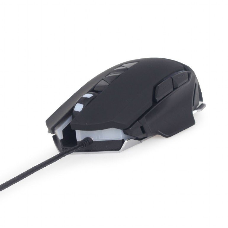 GEMBIRD programovatelná herní myš, ergo, 4000 černá - obrázek č. 1