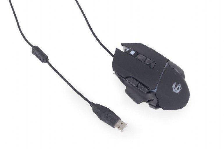 GEMBIRD programovatelná herní myš, ergo, 4000 černá - obrázek č. 3