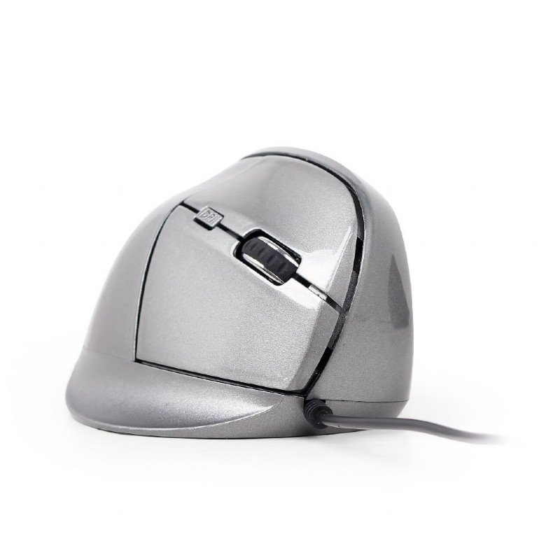 GEMBIRD vertikální optická myš, drátová, šedá - obrázek produktu