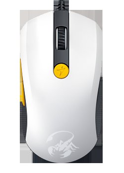 Myš GENIUS M8-610,USB white-orange - obrázek produktu