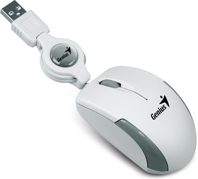 Myš GENIUS Micro Traveler V2, USB white - obrázek produktu