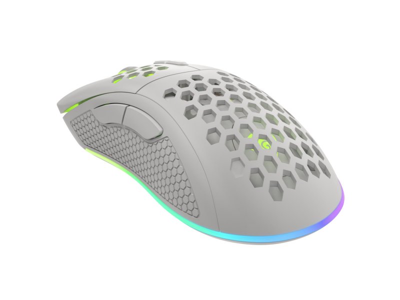 Genesis herní optická myš KRYPTON 550/ RGB/ 8000 DPI/ Herní/ Optická/ Pro praváky/ Drátová USB/ Bílá - obrázek č. 3