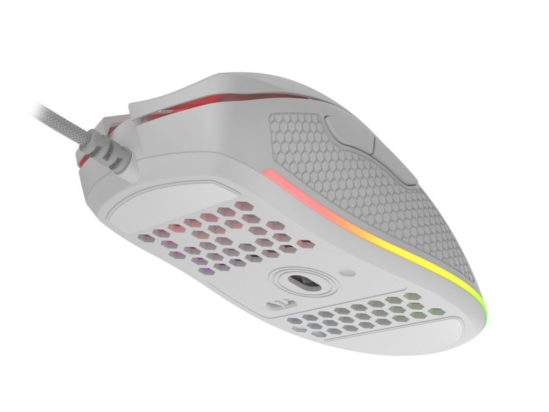 Genesis herní optická myš KRYPTON 550/ RGB/ 8000 DPI/ Herní/ Optická/ Pro praváky/ Drátová USB/ Bílá - obrázek č. 8