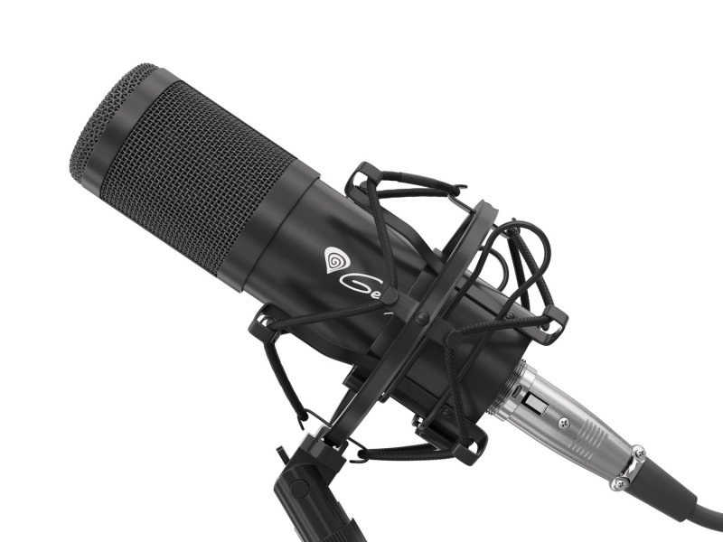 Streamovací mikrofon Genesis Radium 300,XLR, kardioidní polarizace, ohybné rameno, pop-filter - obrázek č. 3