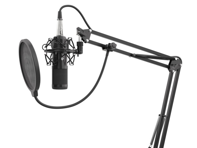 Streamovací mikrofon Genesis Radium 300,XLR, kardioidní polarizace, ohybné rameno, pop-filter - obrázek č. 1