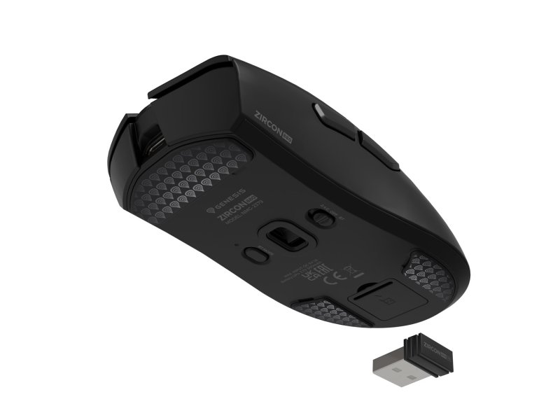 Herní bezdrátová myš Genesis ZIRCON 880 / Herní / Optická / 12 000 DPI / USB+BT / Černá - obrázek č. 11