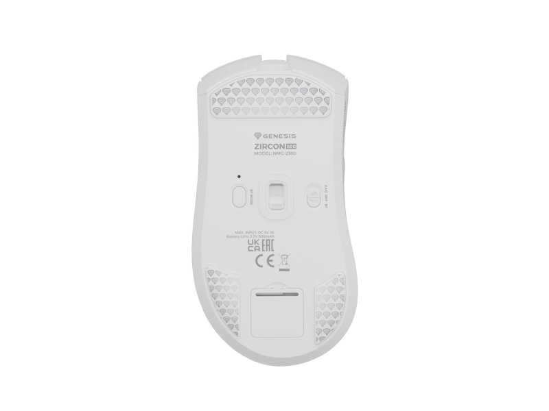 Herní bezdrátová myš Genesis ZIRCON 880 / Herní / Optická / 12 000 DPI / USB+BT / Bílá - obrázek č. 2