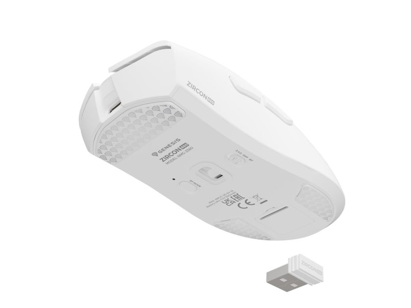 Herní bezdrátová myš Genesis ZIRCON 880 / Herní / Optická / 12 000 DPI / USB+BT / Bílá - obrázek č. 12