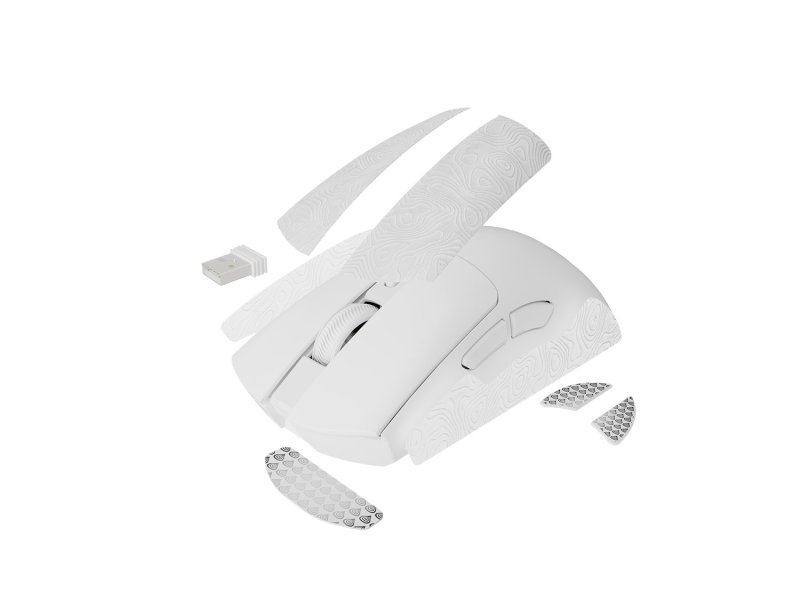 Herní bezdrátová myš Genesis ZIRCON 880 / Herní / Optická / 12 000 DPI / USB+BT / Bílá - obrázek č. 3