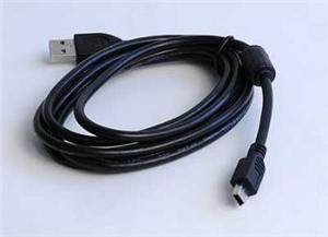 Kabel USB A-MINI 5PM 2.0 1,8m HQ s ferrit. jádrem - obrázek produktu