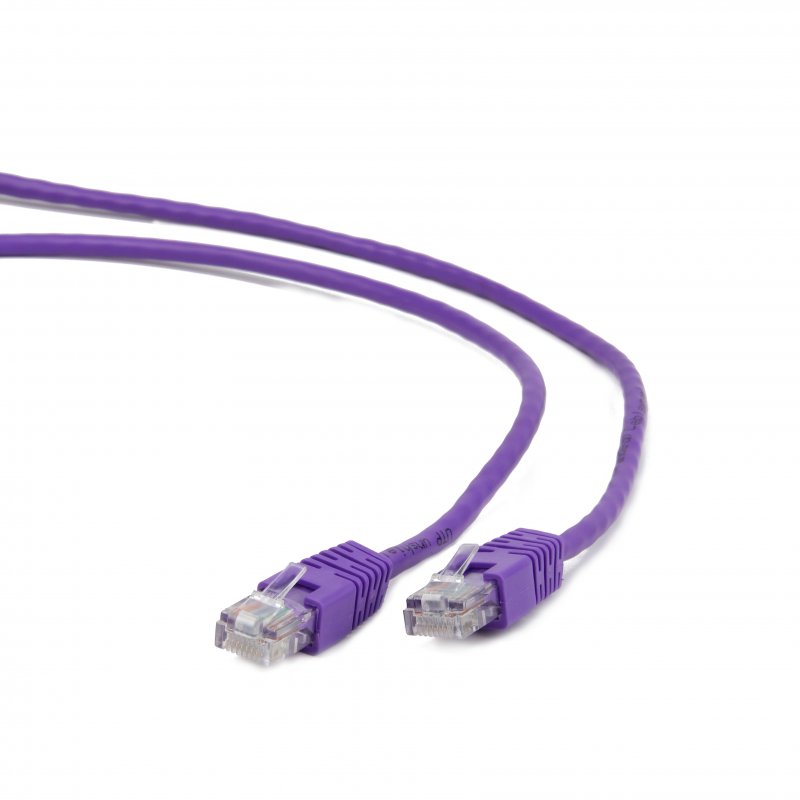 GEMBIRD Eth Patch kabel c5e UTP 5m - fialový - obrázek č. 1