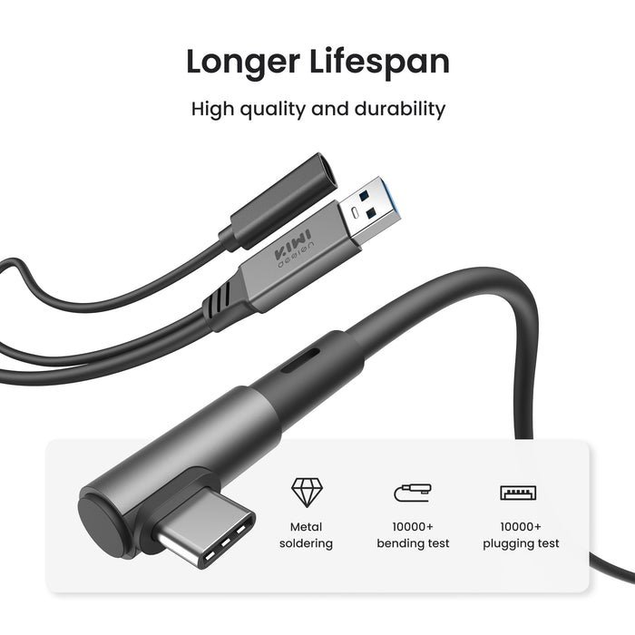 Kiwi design 4M Link Cable with charing, Black - obrázek č. 1
