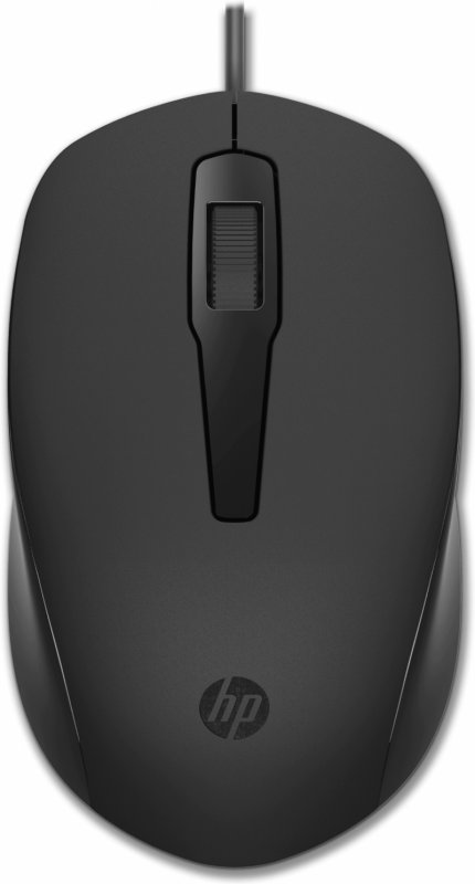 HP 150 Mouse/ Kancelářská/ Optická/ Drátová USB/ Černá - obrázek produktu