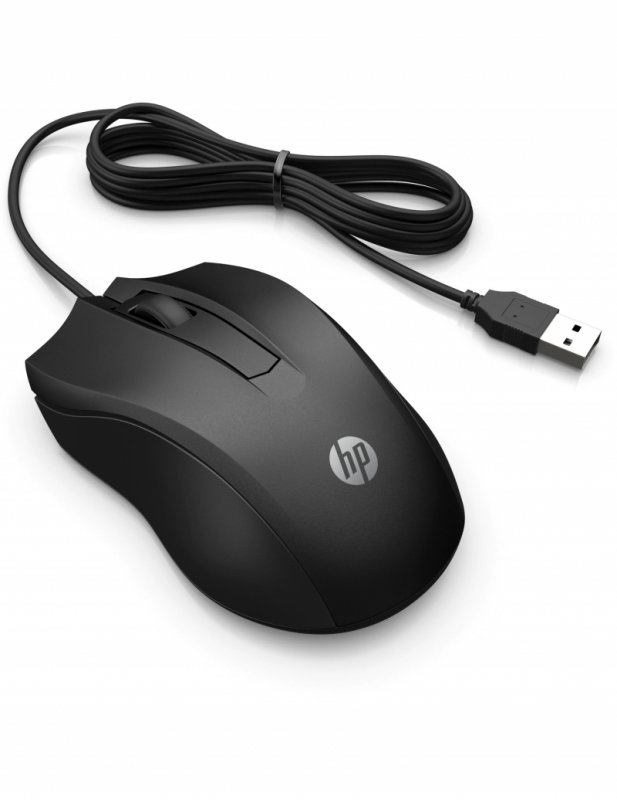HP 100/ Kancelářská/ Optická/ Drátová USB/ Černá - obrázek č. 1