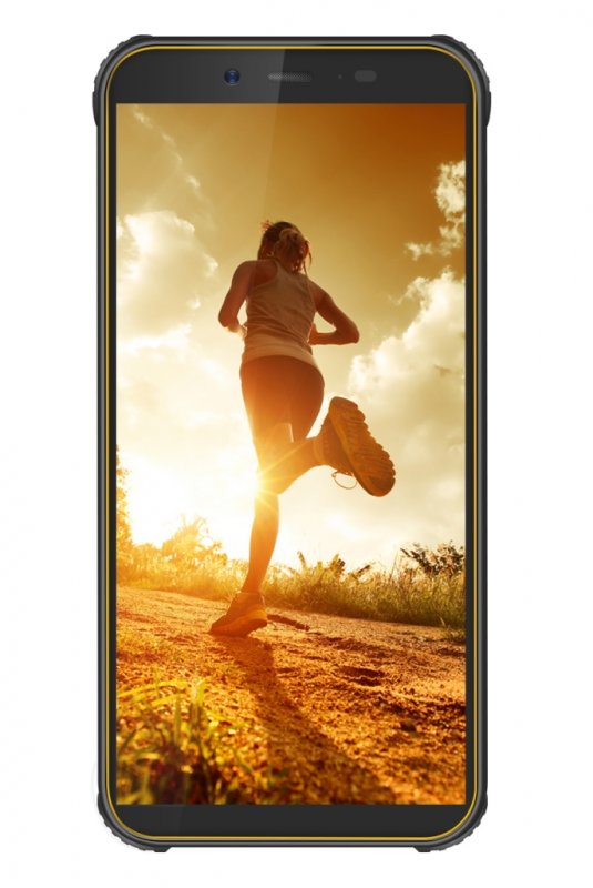 iGET Blackview GBV5500 Pro Yellow odolný telefon, 5,5" HD, 3GB+16GB, DualSIM, 4G, 4400mAh, NFC - obrázek č. 1