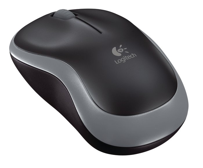 Logitech M185 nano / Kancelářská / Optická / 1 000 DPI / Bezdrátová USB / Šedá - obrázek č. 1