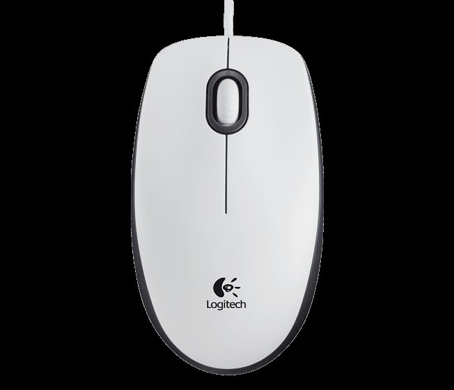myš Logitech M100 optická, bílá, USB - obrázek č. 1