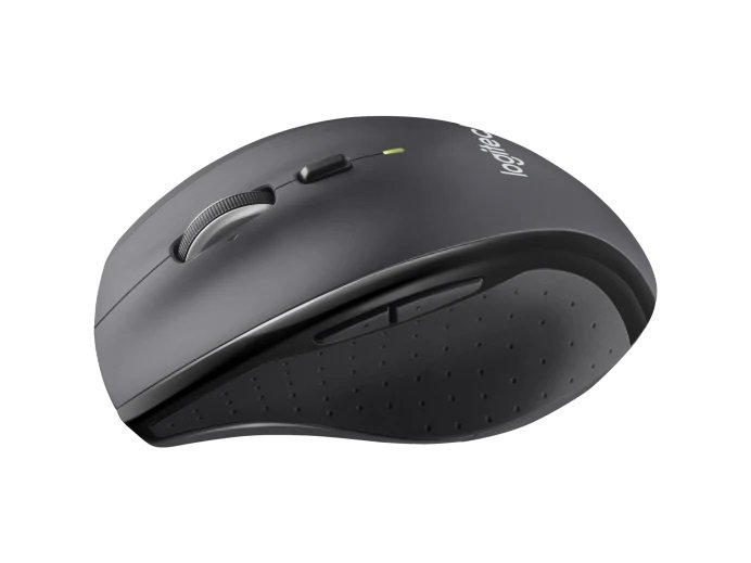 Logitech M705 Marathon / Kancelářská / Optická / Pro praváky / 1 000 DPI / Bezdrátová USB / Černá-šedá - obrázek č. 3