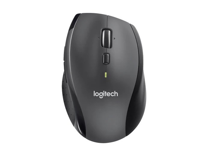 Logitech M705 Marathon / Kancelářská / Optická / Pro praváky / 1 000 DPI / Bezdrátová USB / Černá-šedá - obrázek produktu