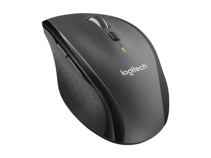 Logitech M705 Marathon / Kancelářská / Optická / Pro praváky / 1 000 DPI / Bezdrátová USB / Černá-šedá - obrázek č. 1