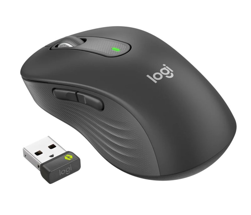 Logitech M650 L For Business / Kancelářská / Optická / Pro praváky / 4 000 DPI / USB+BT / Šedá - obrázek č. 1