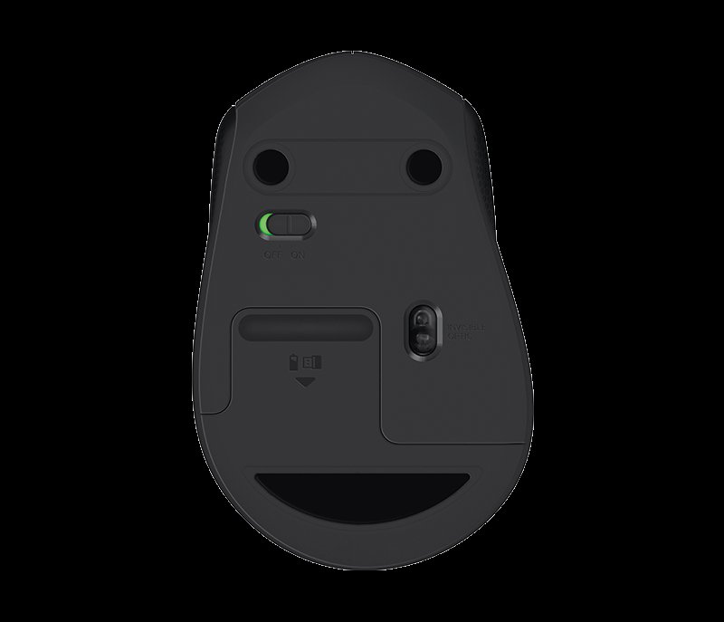 Logitech M330 / Kancelářská / Optická / Pro praváky / 1 000 DPI / Bezdrátová USB / Černá - obrázek č. 3