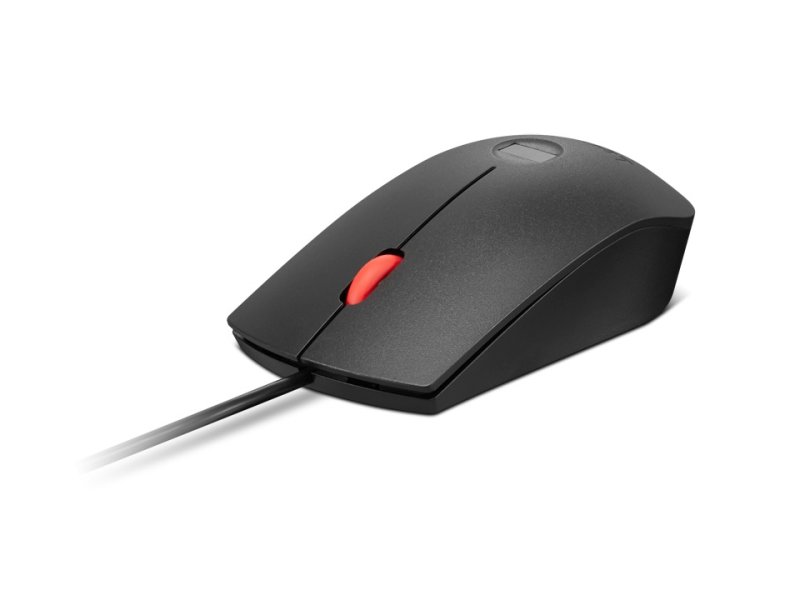 Lenovo Fingerprint Biometric USB Mouse Gen 3 / Kancelářská / Optická / 2 000 DPI / Drátové USB-A / Černá - obrázek č. 3