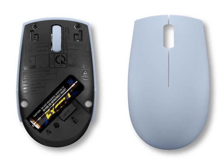 Lenovo 300 / Cestovní / Optická / 1 000 DPI / Bezdrátové USB / Modrá - obrázek č. 3