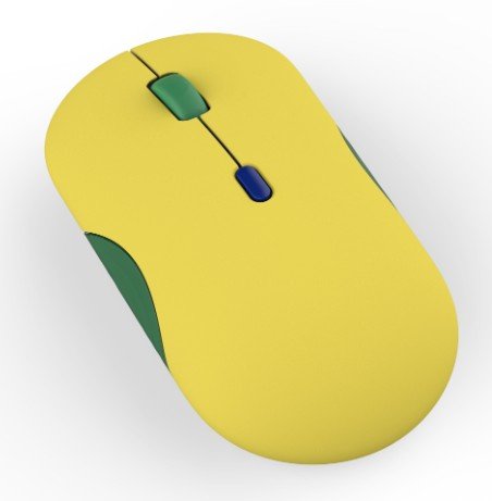 Lenovo 350 Fan edition - Brazílie / Kancelářská / Optická / 1 600 DPI / Bezdrátové Bluetooth / Žlutá - obrázek č. 2