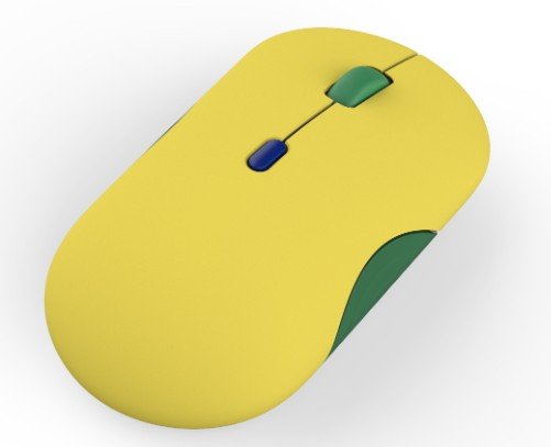 Lenovo 350 Fan edition - Brazílie / Kancelářská / Optická / 1 600 DPI / Bezdrátové Bluetooth / Žlutá - obrázek č. 3
