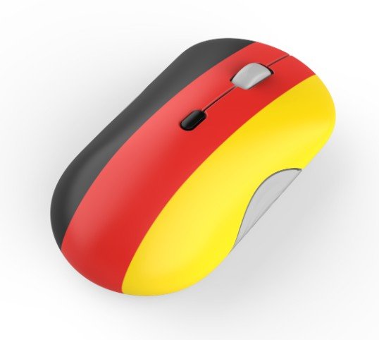 Lenovo 350 Fan edition - Německo / Kancelářská / Optická / 1 600 DPI / Bezdrátové Bluetooth / Černá - obrázek č. 3