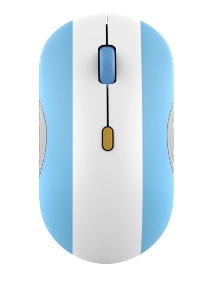 Lenovo 350 Fan edition - Argentina / Kancelářská / Optická / 1 600 DPI / Bezdrátové Bluetooth / Modrá - obrázek produktu