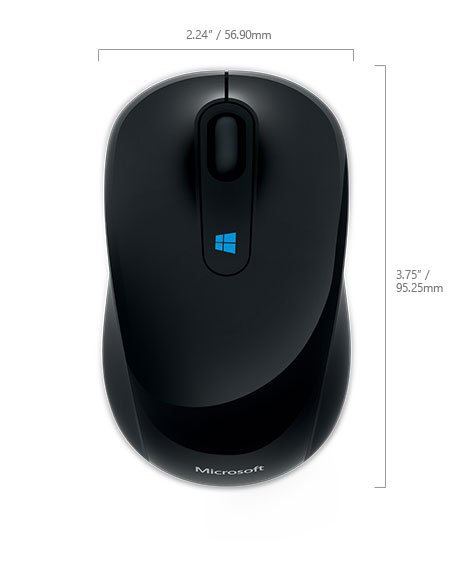 Microsoft Sculpt Mobile Mouse Wireless, černá - obrázek č. 6